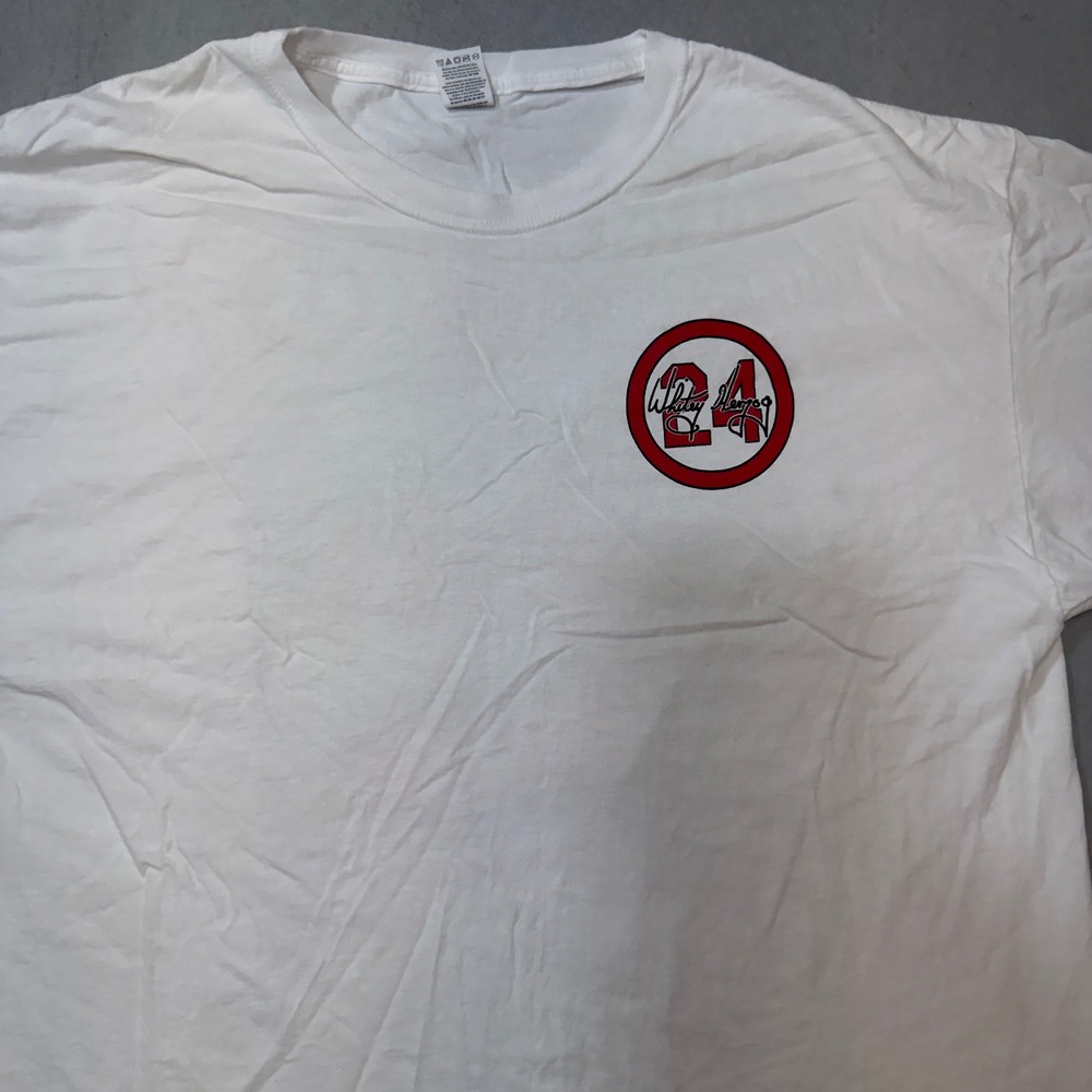 Fruit of the Loom T-Shirt Mens XL White Excellent Whitey Herzog 24 STL Baseball
